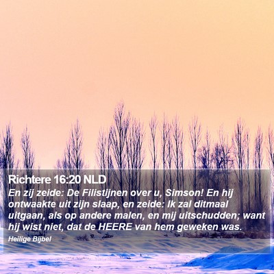 Richtere 16:20 NLD Bible Verse Image