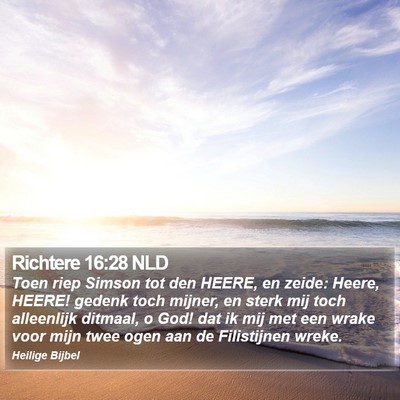 Richtere 16:28 NLD Bible Verse Image