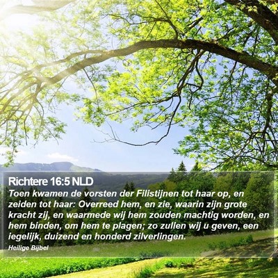 Richtere 16:5 NLD Bible Verse Image