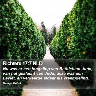 Richtere 17:7 NLD Bible Verse Image