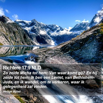 Richtere 17:9 NLD Bible Verse Image