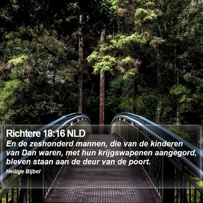 Richtere 18:16 NLD Bible Verse Image