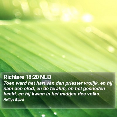 Richtere 18:20 NLD Bible Verse Image