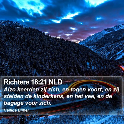 Richtere 18:21 NLD Bible Verse Image