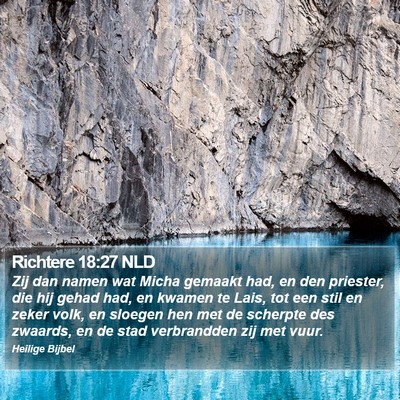 Richtere 18:27 NLD Bible Verse Image