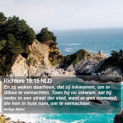 Richtere 19:15 NLD Bible Verse Image