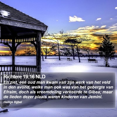 Richtere 19:16 NLD Bible Verse Image