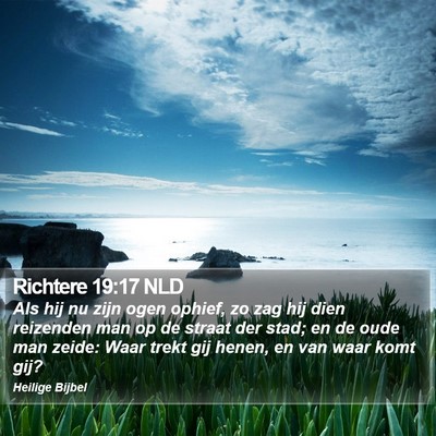 Richtere 19:17 NLD Bible Verse Image