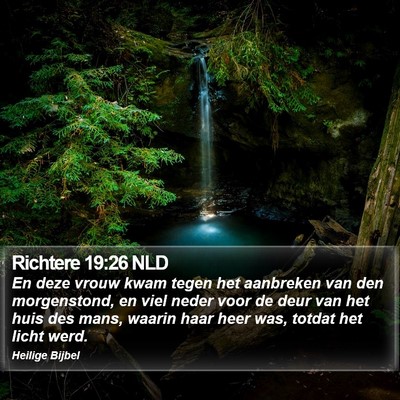 Richtere 19:26 NLD Bible Verse Image