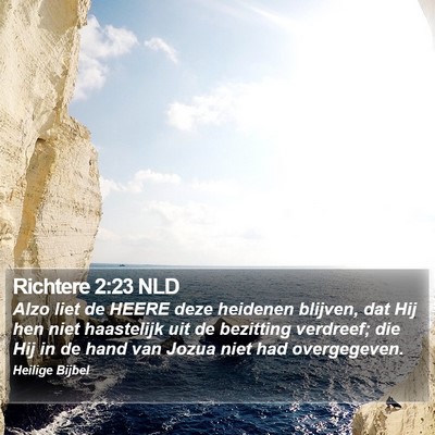 Richtere 2:23 NLD Bible Verse Image