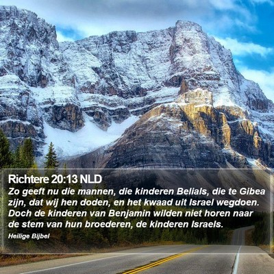 Richtere 20:13 NLD Bible Verse Image