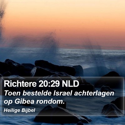 Richtere 20:29 NLD Bible Verse Image