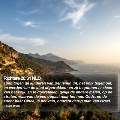 Richtere 20:31 NLD Bible Verse Image