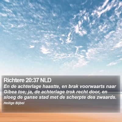 Richtere 20:37 NLD Bible Verse Image