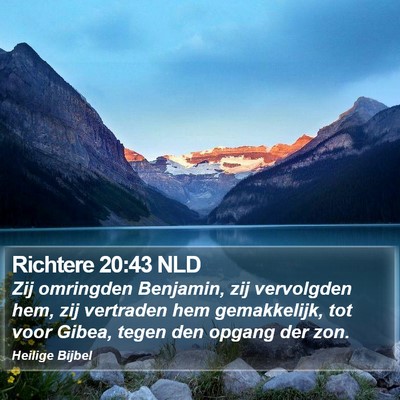 Richtere 20:43 NLD Bible Verse Image