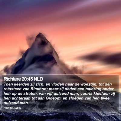 Richtere 20:45 NLD Bible Verse Image