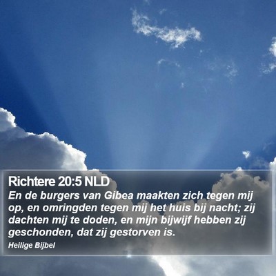 Richtere 20:5 NLD Bible Verse Image