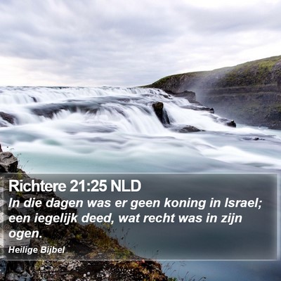 Richtere 21:25 NLD Bible Verse Image