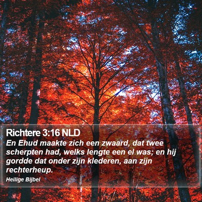 Richtere 3:16 NLD Bible Verse Image