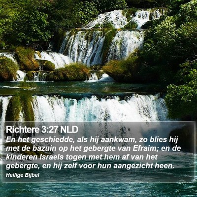 Richtere 3:27 NLD Bible Verse Image
