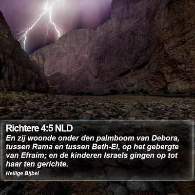 Richtere 4:5 NLD Bible Verse Image