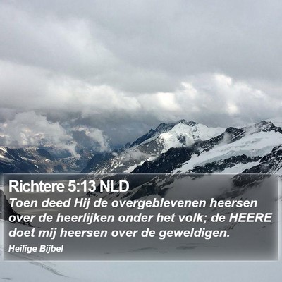 Richtere 5:13 NLD Bible Verse Image