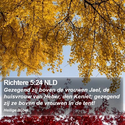 Richtere 5:24 NLD Bible Verse Image