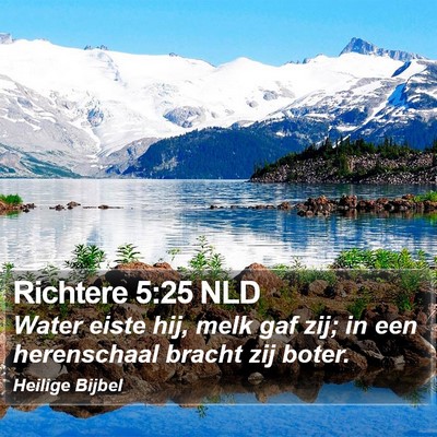 Richtere 5:25 NLD Bible Verse Image