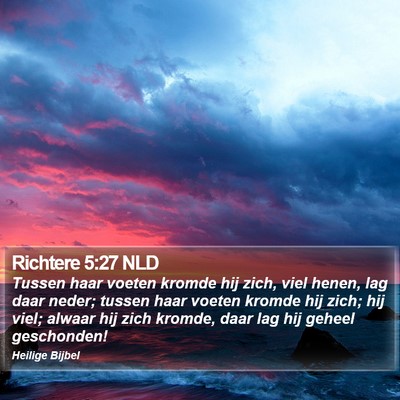 Richtere 5:27 NLD Bible Verse Image