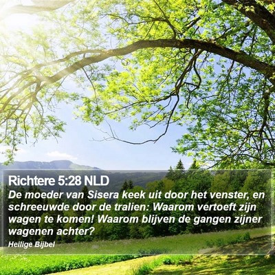 Richtere 5:28 NLD Bible Verse Image