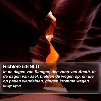 Richtere 5:6 NLD Bible Verse Image
