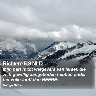 Richtere 5:9 NLD Bible Verse Image