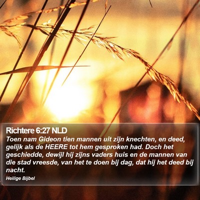 Richtere 6:27 NLD Bible Verse Image