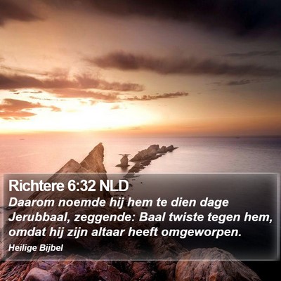 Richtere 6:32 NLD Bible Verse Image