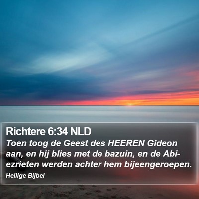 Richtere 6:34 NLD Bible Verse Image