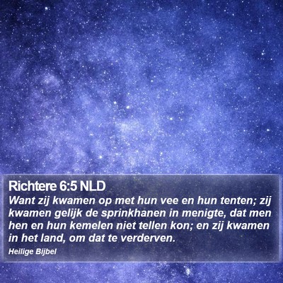 Richtere 6:5 NLD Bible Verse Image