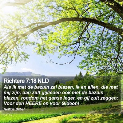 Richtere 7:18 NLD Bible Verse Image