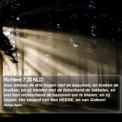 Richtere 7:20 NLD Bible Verse Image