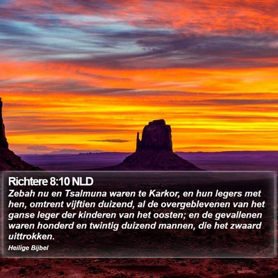 Richtere 8:10 NLD Bible Verse Image