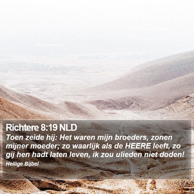 Richtere 8:19 NLD Bible Verse Image