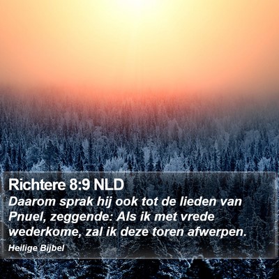 Richtere 8:9 NLD Bible Verse Image