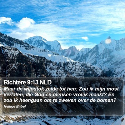 Richtere 9:13 NLD Bible Verse Image