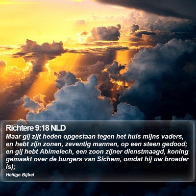 Richtere 9:18 NLD Bible Verse Image