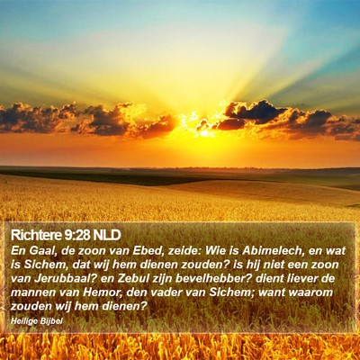 Richtere 9:28 NLD Bible Verse Image