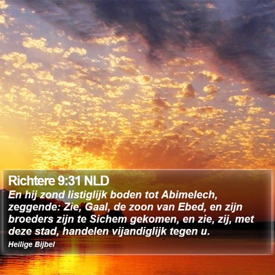 Richtere 9:31 NLD Bible Verse Image