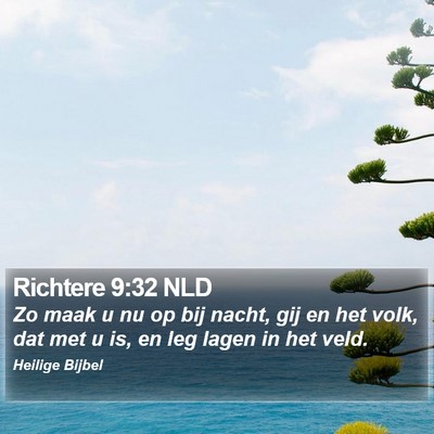 Richtere 9:32 NLD Bible Verse Image