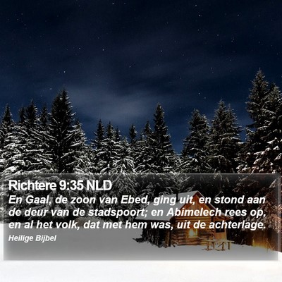 Richtere 9:35 NLD Bible Verse Image