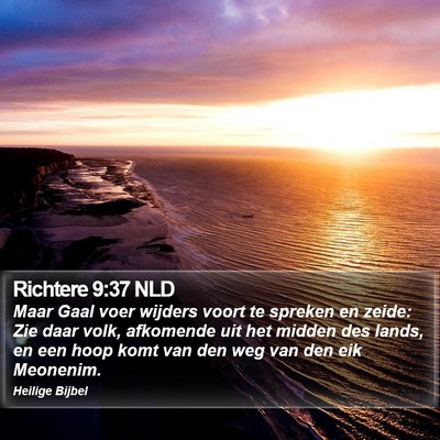 Richtere 9:37 NLD Bible Verse Image