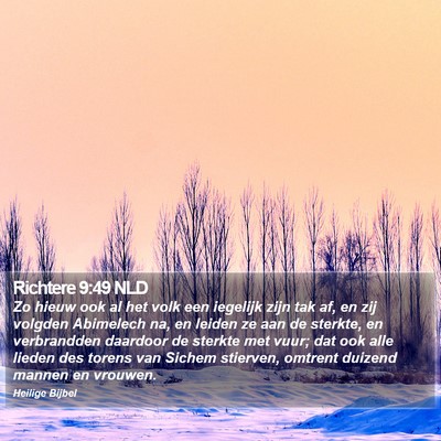 Richtere 9:49 NLD Bible Verse Image