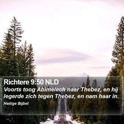 Richtere 9:50 NLD Bible Verse Image